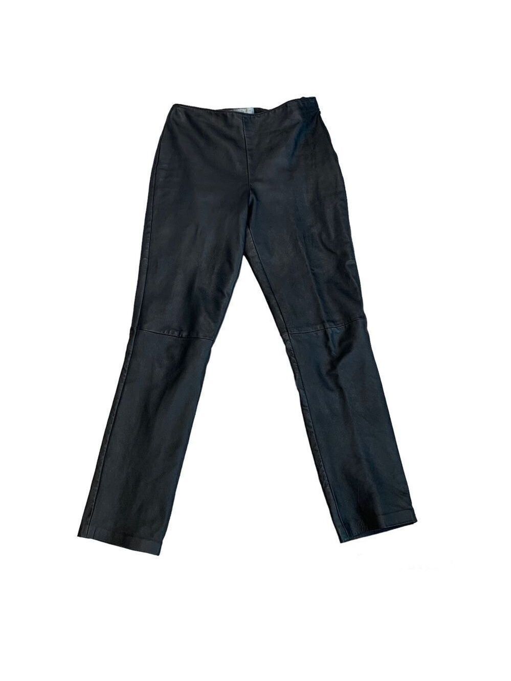 MARGARET Godfrey black leather pants Sz 6